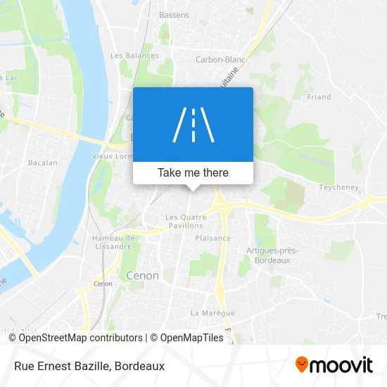 Rue Ernest Bazille map