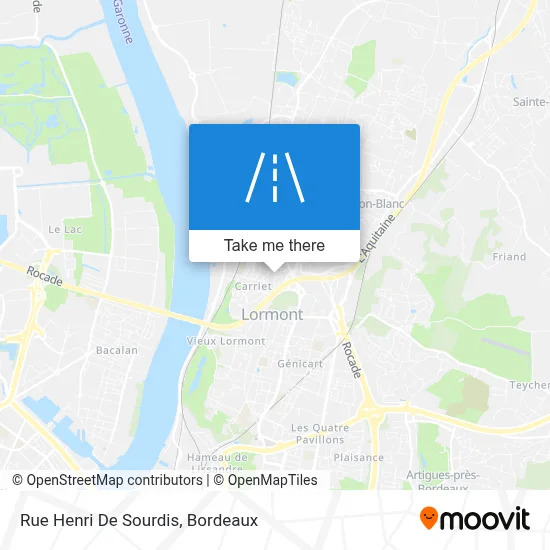 Rue Henri De Sourdis map