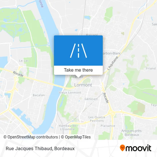 Rue Jacques Thibaud map