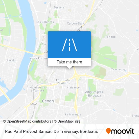 Rue Paul Prévost Sansac De Traversay map