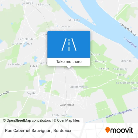 Rue Cabernet Sauvignon map