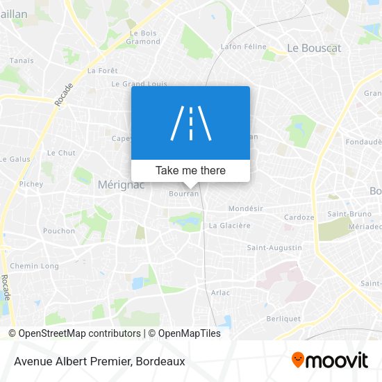 Avenue Albert Premier map