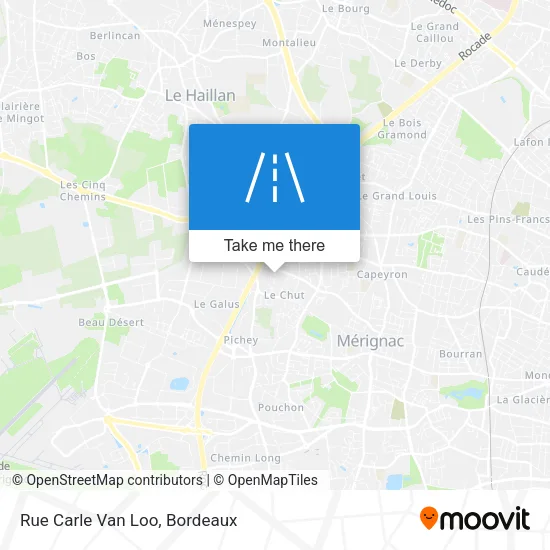 Rue Carle Van Loo map