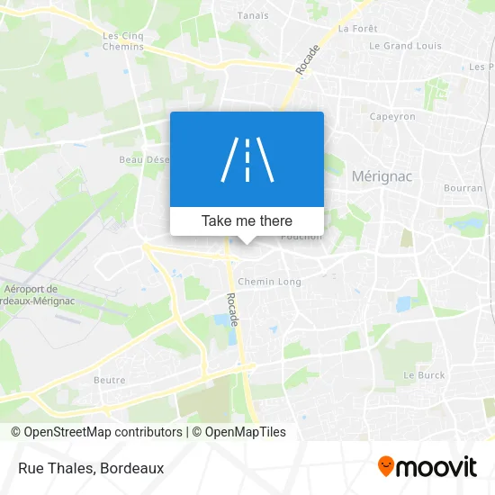 Rue Thales map