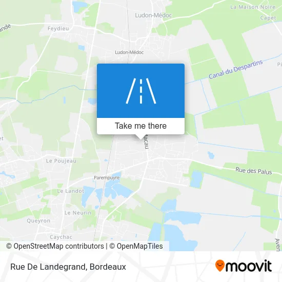Rue De Landegrand map