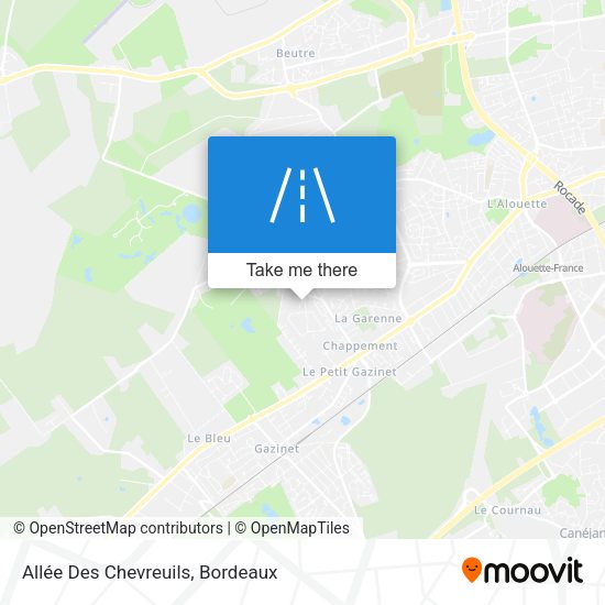 Allée Des Chevreuils map