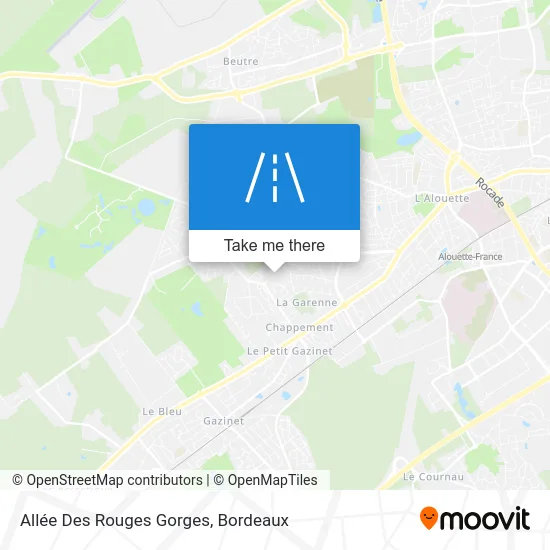 Allée Des Rouges Gorges map