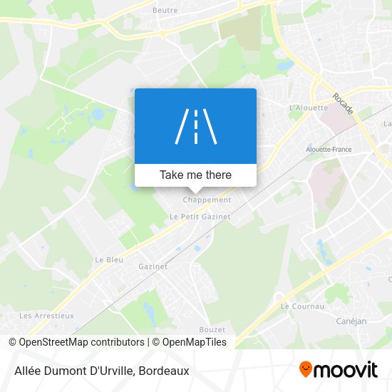 Allée Dumont D'Urville map