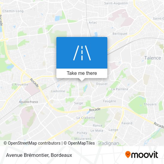 Avenue Brémontier map
