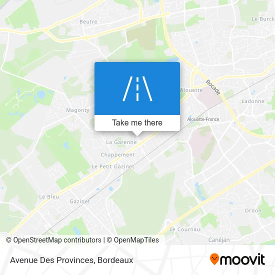 Avenue Des Provinces map