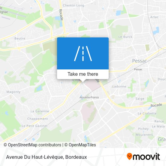 Avenue Du Haut-Lévêque map