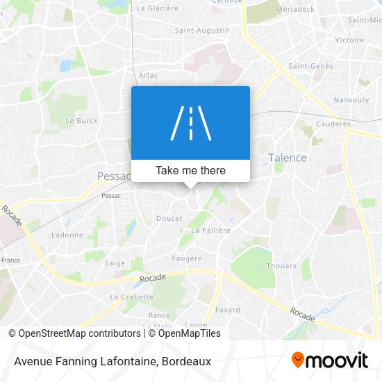 Avenue Fanning Lafontaine map