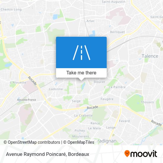 Avenue Raymond Poincaré map