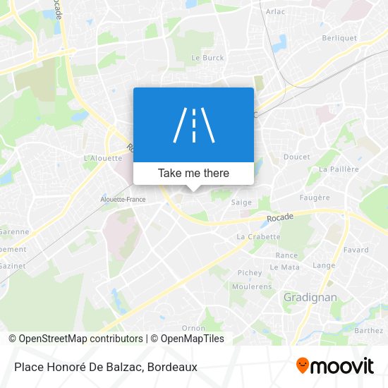 Place Honoré De Balzac map