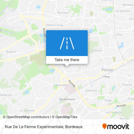Rue De La Ferme Expérimentale map