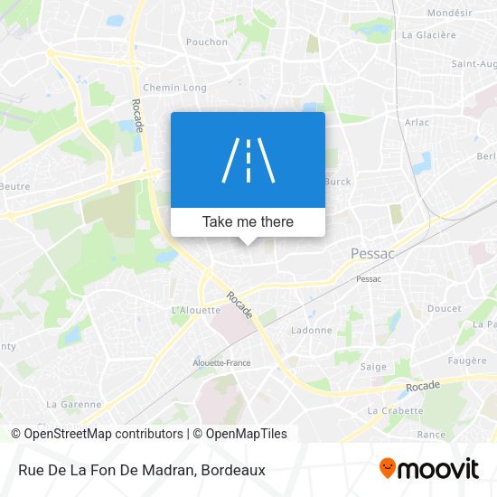 Rue De La Fon De Madran map