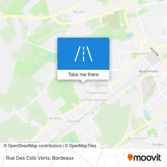 Rue Des Cols Verts map