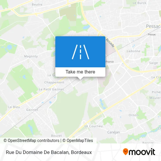Rue Du Domaine De Bacalan map