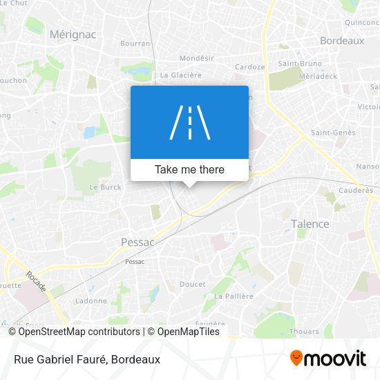 Rue Gabriel Fauré map
