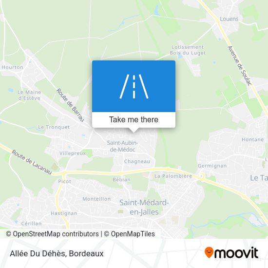 Allée Du Déhès map