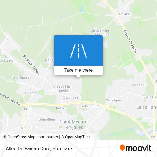 Allée Du Faisan Doré map