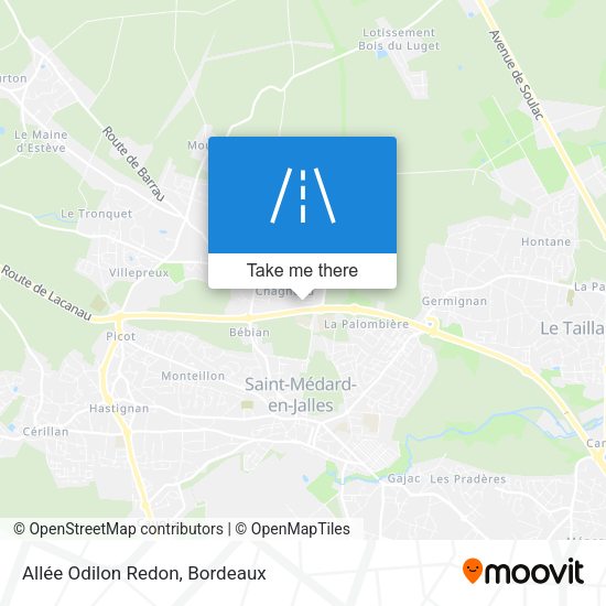 Allée Odilon Redon map