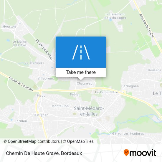 Chemin De Haute Grave map