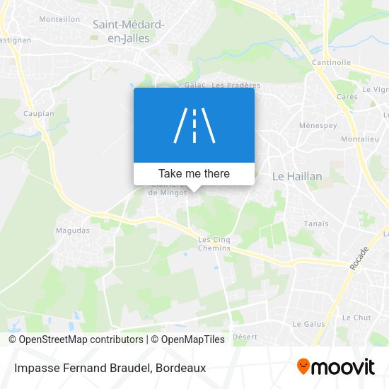 Impasse Fernand Braudel map