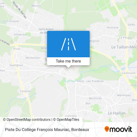 Piste Du Collège François Mauriac map