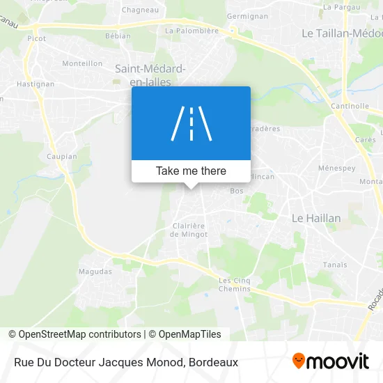 Rue Du Docteur Jacques Monod map