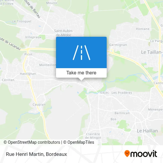 Rue Henri Martin map