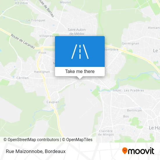 Rue Maizonnobe map
