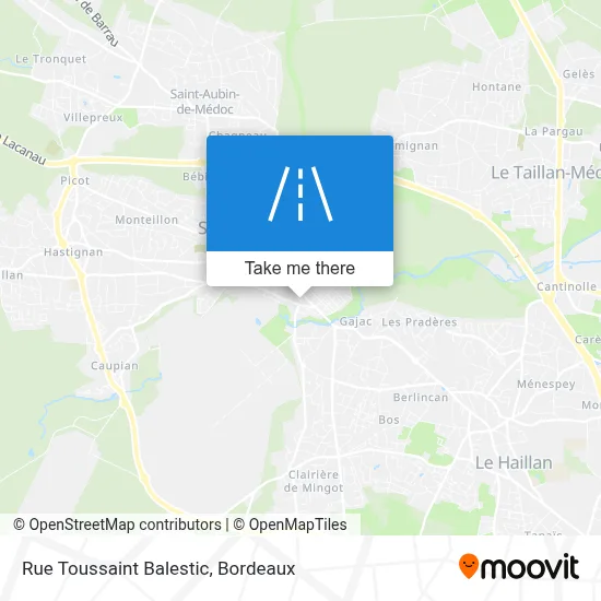 Rue Toussaint Balestic map