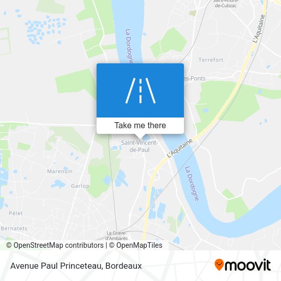 Avenue Paul Princeteau map