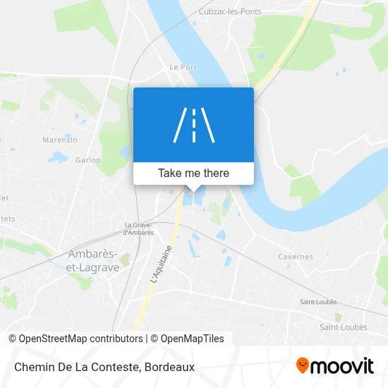 Chemin De La Conteste map