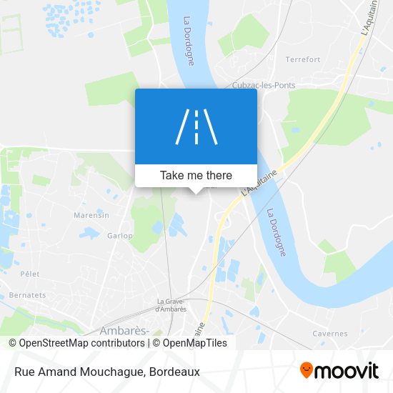 Rue Amand Mouchague map