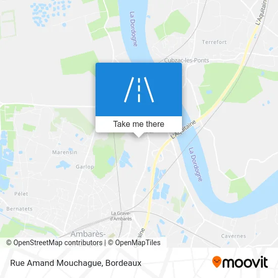 Rue Amand Mouchague map