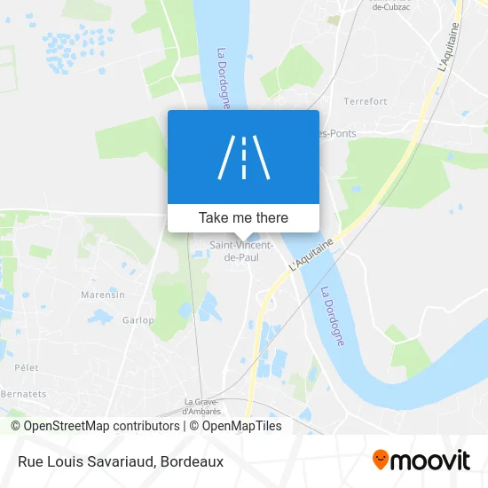 Rue Louis Savariaud map