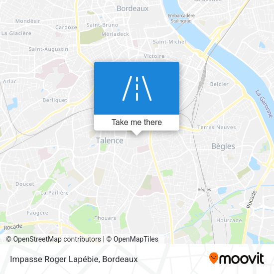 Impasse Roger Lapébie map