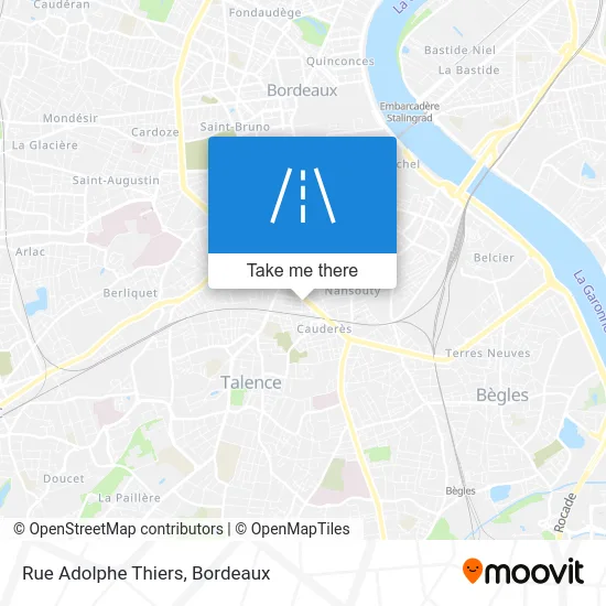 Rue Adolphe Thiers map