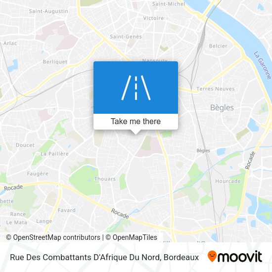 Rue Des Combattants D'Afrique Du Nord map