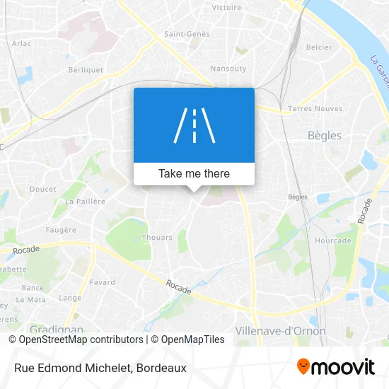 Rue Edmond Michelet map