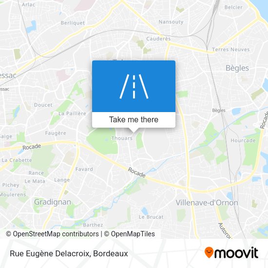 Rue Eugène Delacroix map