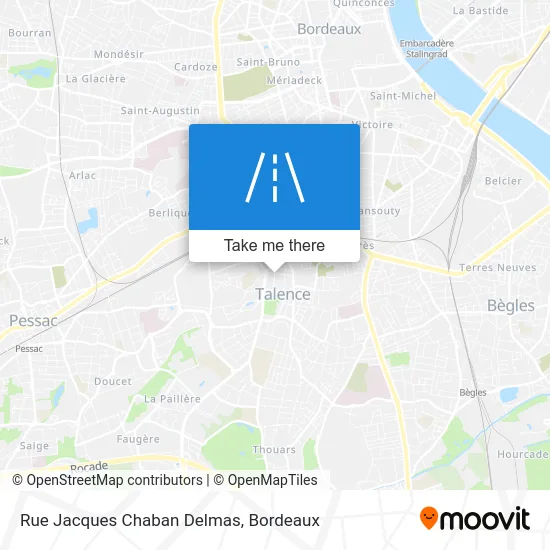 Rue Jacques Chaban Delmas map