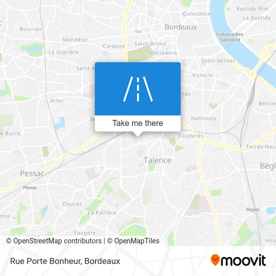 Rue Porte Bonheur map