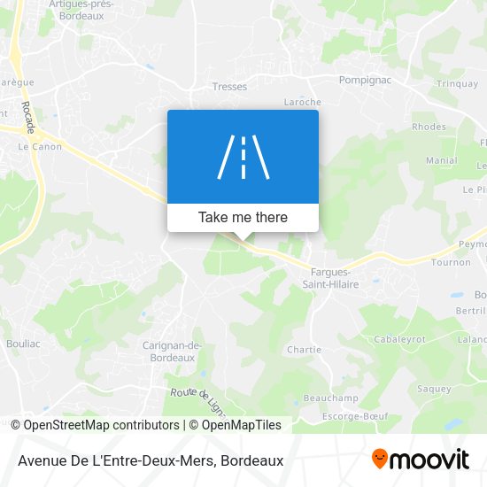 Avenue De L'Entre-Deux-Mers map