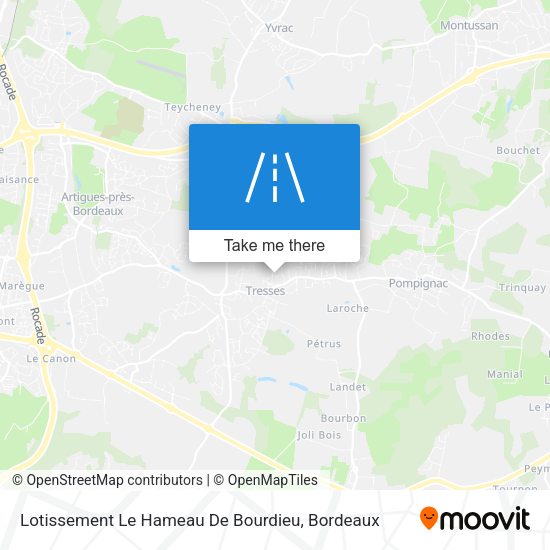 Lotissement Le Hameau De Bourdieu map
