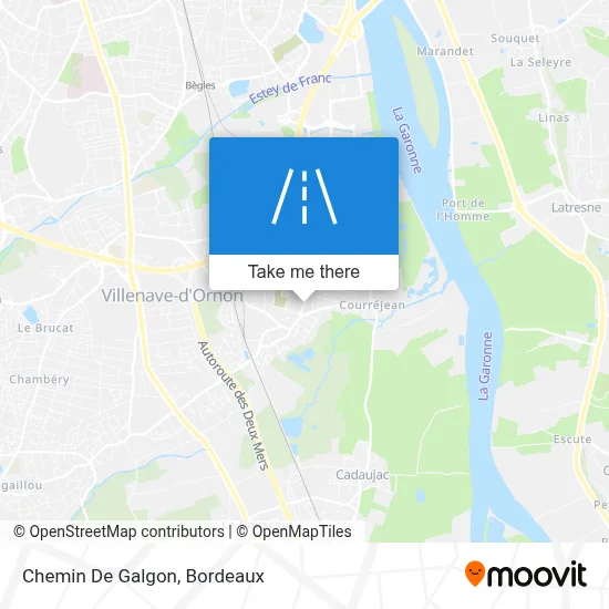 Chemin De Galgon map