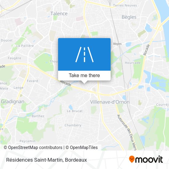 Résidences Saint-Martin map