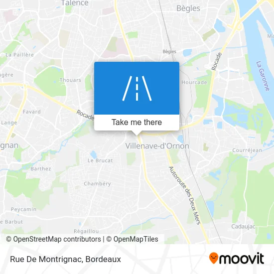 Rue De Montrignac map